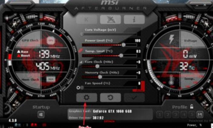 ΢���Կ���Ƶ����(MSI Afterburner) �������� ��ͼ