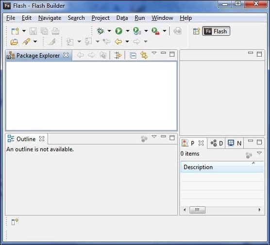 Adobe Flash Builder开发环境截图教程