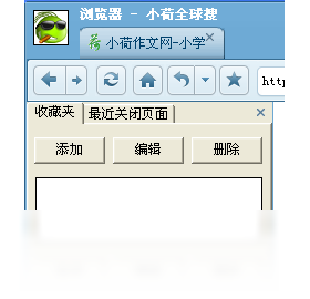 小荷全球搜浏览器 安卓版 功能界面