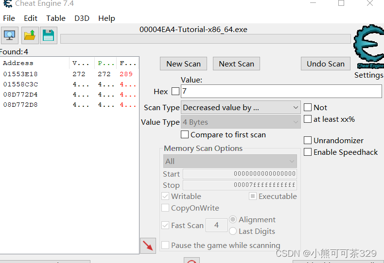 Cheat Engine 变速齿轮 指针扫描功能使用技巧
