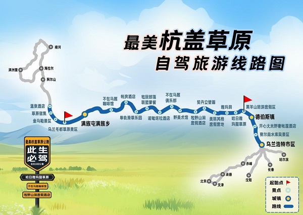 杭盖突泉草原自驾游路线攻略