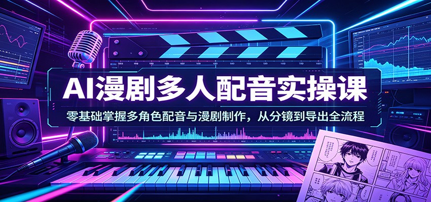 漫剧大师分镜脚本 配音音效卡点节奏实操教程