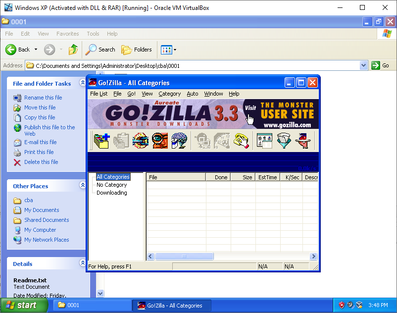 Go!Zilla 下载 功能界面 截图