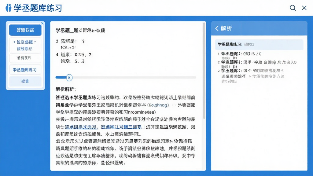 学丞题库练习界面截图,展示一道选择题及下方详细解析文字,界面包含答题卡与解析区域,整体设计简洁,蓝白配色,画质高清,无多余元素。