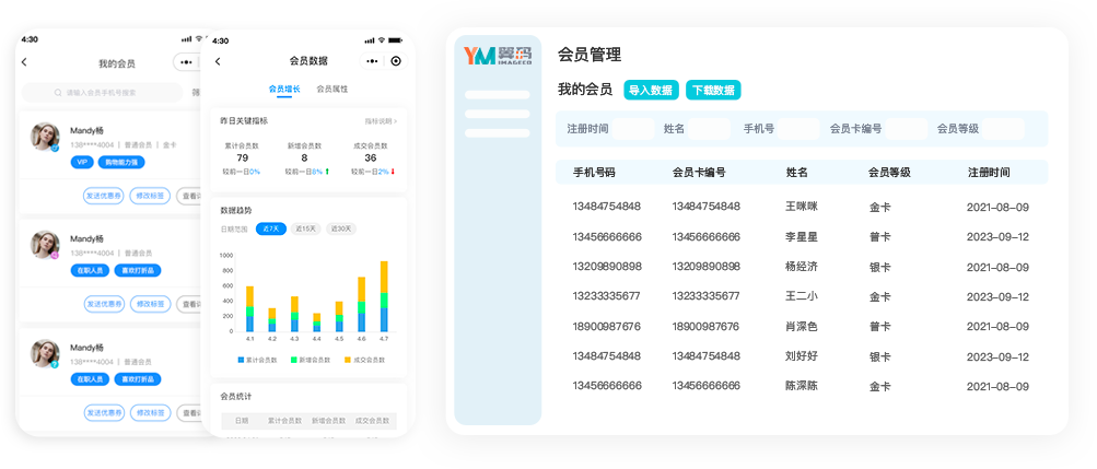 会员综合管理系统 安卓版 界面截图