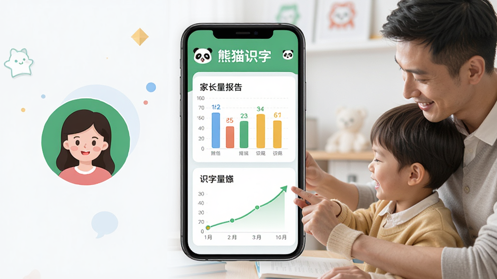 数据报告展示图,主体为手机屏幕显示