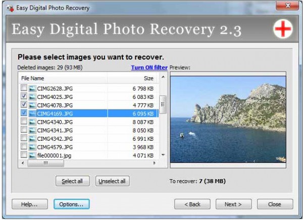 Digital Photo Recovery安卓版操作界面