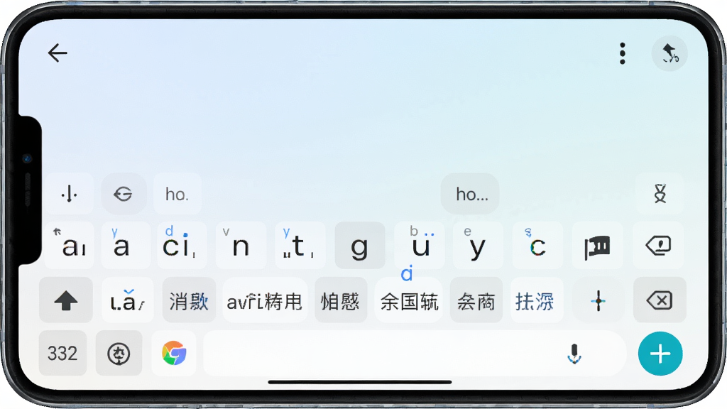 一张展示手心输入法主界面的高清产品预览图,界面简洁清爽,输入框位于屏幕下方,显示拼音与候选词,背景为浅色渐变,整体风格干净现代,突出无广告的纯净感,画质清晰,无多余元素