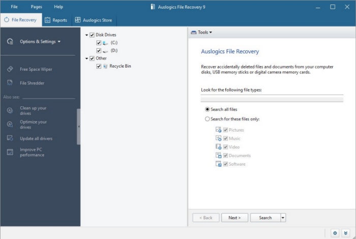 Auslogics File Recovery��Auslogics�ļ��ָ���14.0.0.0 �ļ��ָ�����
