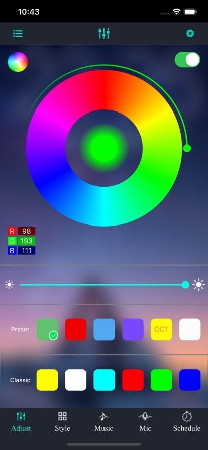 宝莲像素灯 安卓版 操作界面截图