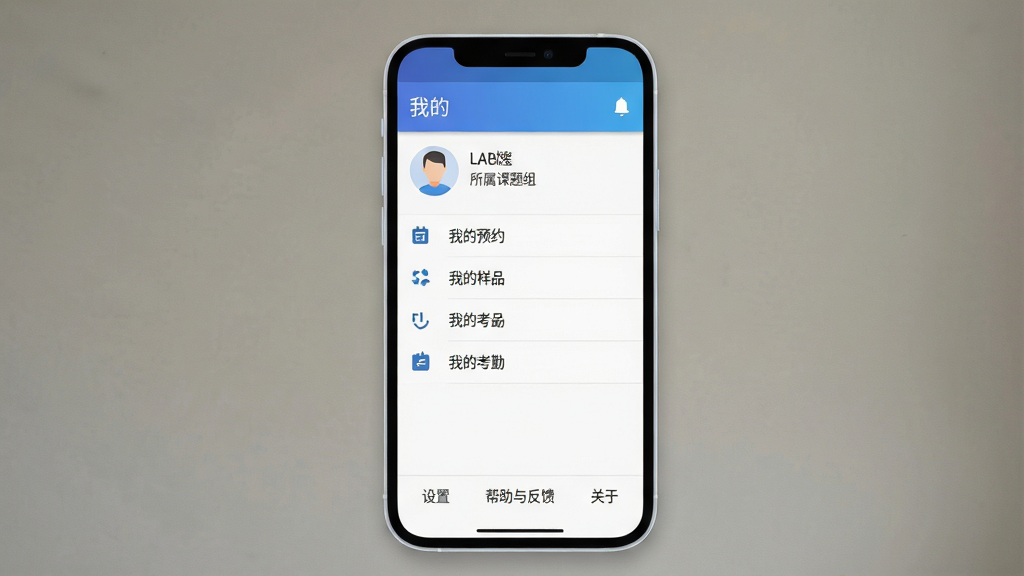 主体:一张清晰的手机截图,展示LABManagement软件的