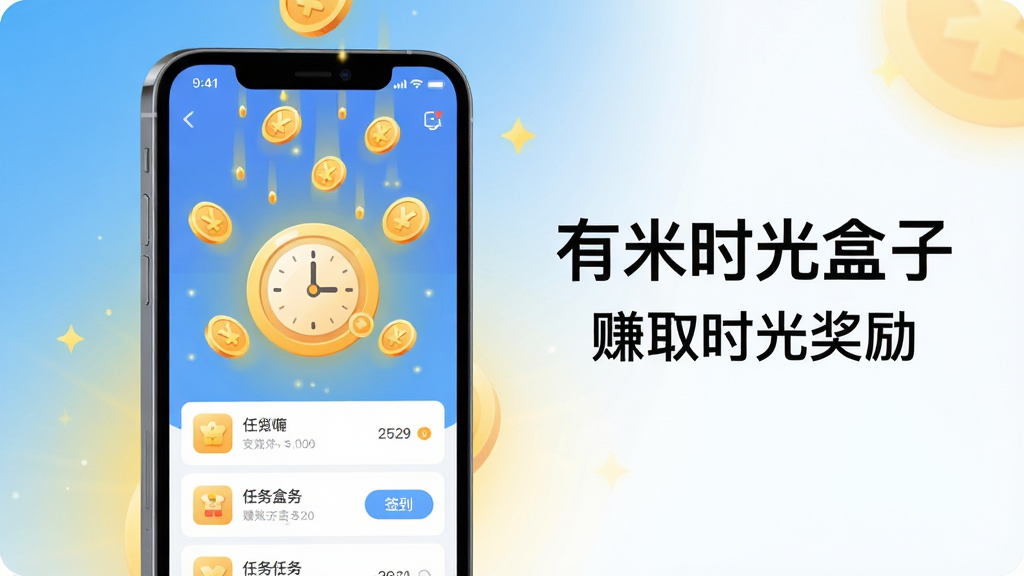 ���壺�ֻ���Ļչʾ����ʱ����������棬����������н�ɫӲ����ʱ���ںϵ�ͼ�꣬��Χ����Ʈ���Ľ�ɫ���ַ��š����֣��ֻ�λ�ڻ�������ƫ���Ҳ���������������֡�����ʱ����ӡ��롰׬ȡʱ�⽱�����������Ű���⡣����ִ���ƽ����ƣ�ɫ������������Ϊ������ɫ������ů��ɫ�߹⡣ϸ�ڣ������е������б���ǩ����ť�����ɼ��������Ӷ������䣬ǿ��������Χ�����ʣ�������Ⱦ���ɾ����࣬�޶���Ԫ�ء�