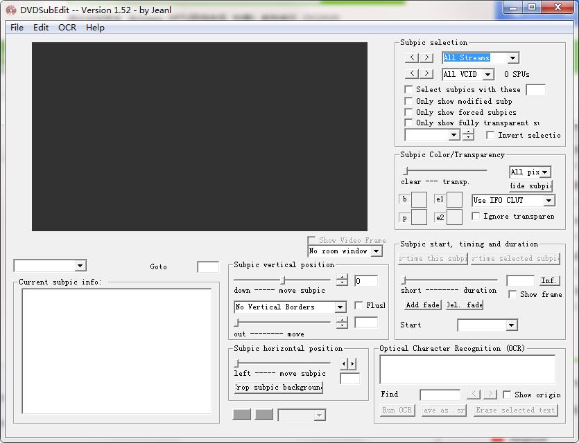 DVDSubEdit �������� ������ʾ