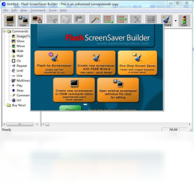 flash screensaver builder 屏保制作界面