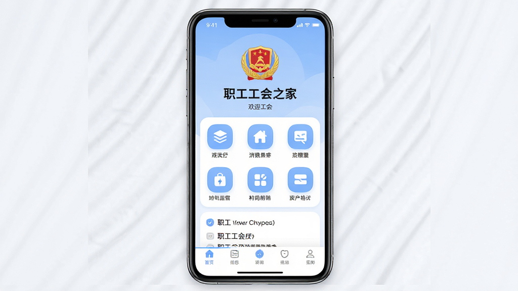 主体为一部智能手机,屏幕内展示