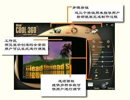 友立Cool 360Ulead cool 360 拼接参数设置与预览调整配图