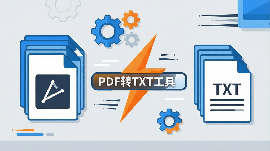 һ��չʾPDFתTXT��������ת���뼫�ٴ������ܵı�ƽ���廭�����������һ�������PDF�ļ�ͼ�꣬�Ҳ���һ����Ӧ��TXT�ļ�ͼ�꣬�м���һ����Ŀ��������״����������������д�š�PDFתTXT���ߡ���������ǳ��ɫ�Ĺ���̨�棬��׺�ż������ֺ��ٶ���Ԫ�أ�������Ч���Զ��������Ϊ��ƽ����ƣ�ɫ�����죬����ɫ�ͳ�ɫΪ����������ɾ����޶���װ�Ρ�