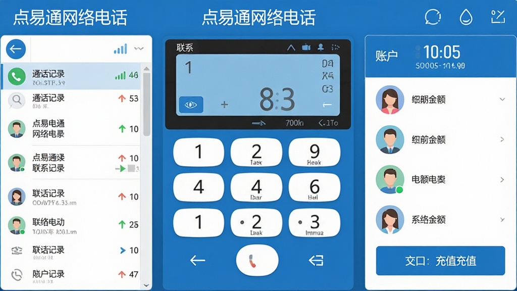 ����ͨ����绰����������չʾ�����������ǲ��ż�������ϵ���б������Ϊͨ����¼���Ҳ���ʾ�˻�������ֵ��ڣ��������������ɫ������ɾ����࣬����������ע������ͨ����绰�������Ϊ�ִ��Ƽ��б�ƽ����ƣ�ϸ�ڰ����ź�ǿ��ͼ����ͨ����ʱ�������ʸ��壬�޶���Ԫ��