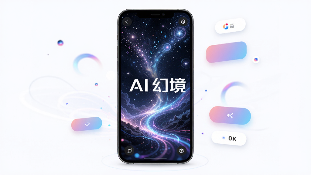 ��AI�þ����������棬����Ϊ�ֻ���ĻչʾAI���ɵ��λ��ǿ���������Ӱ���������־��з����ֻ��������Ű���ͻ���������ƣ����Ϊ�Ƽ�����Ψ���þ���ϣ�ϸ�ڰ�����Ļ�ڶ�̬����Ч��������ɫ�ʡ�����UI��ť������Ϊ4K���壬�ɾ��޶���Ԫ��