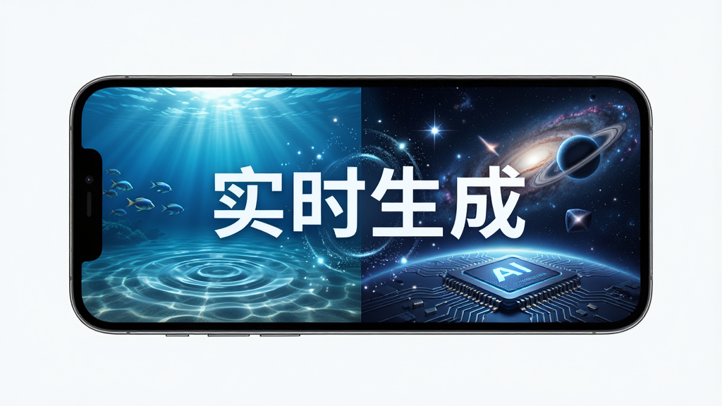 ��AI�þ�Ӧ����AI���ɳ���չʾ������Ϊ�ֻ���Ļ�г��ִӺ������絽�Ǽʿռ�Ľ���ת��������Ϊ���ҷ����Աȣ��Ű�ͻ����ʵʱ���ɡ����������Ϊ�ƻ�����Ȼ�ںϣ�ϸ�ڰ���ˮ���ơ��ǹ����ӡ�AIоƬ����������Ϊ8K�����壬�ɾ��޶���Ԫ��