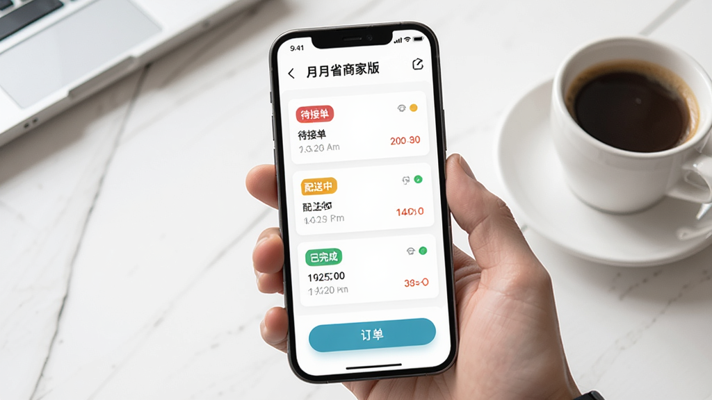 AI生成图片:一部手机屏幕显示