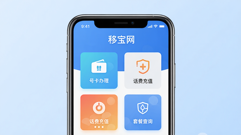 �Ʊ���Ӧ��������չʾ������������һ�������ֻ�����Ļ��ʾ�Ʊ���APP��ҳ�������ſ����������ѳ�ֵ���ײͲ�ѯ�ȹ���ͼ�꣬����Ϊǳ��ɫ���䣬�����������£��Ű����룬ϸ�ھ��£����ʸ��壬�ɾ��޶���Ԫ��