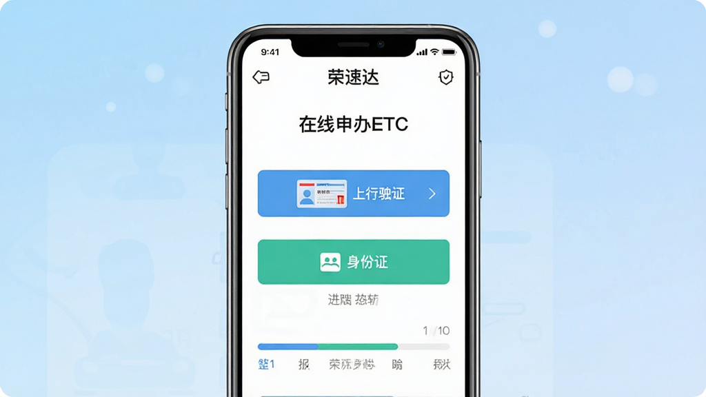 һ�š����ٴAPP�������ETC���ܵĽ����ͼ�����ͼ�������������ֻ���Ļ����Ļ����ʾ�����ٴETC����ҳ�棬�����ϴ���ʻ֤������֤�İ�ť�ͽ�����������Ϊ�����ֻ�չʾ������Ϊǳ��ɫ���䣬���Ϊ����ƽ��UI��ƣ�ϸ�ڰ��������İ�ťͼ�ꡢ���ֱ�ǩ������ָʾ�����ʸ��壬�ɾ����޶���Ԫ��