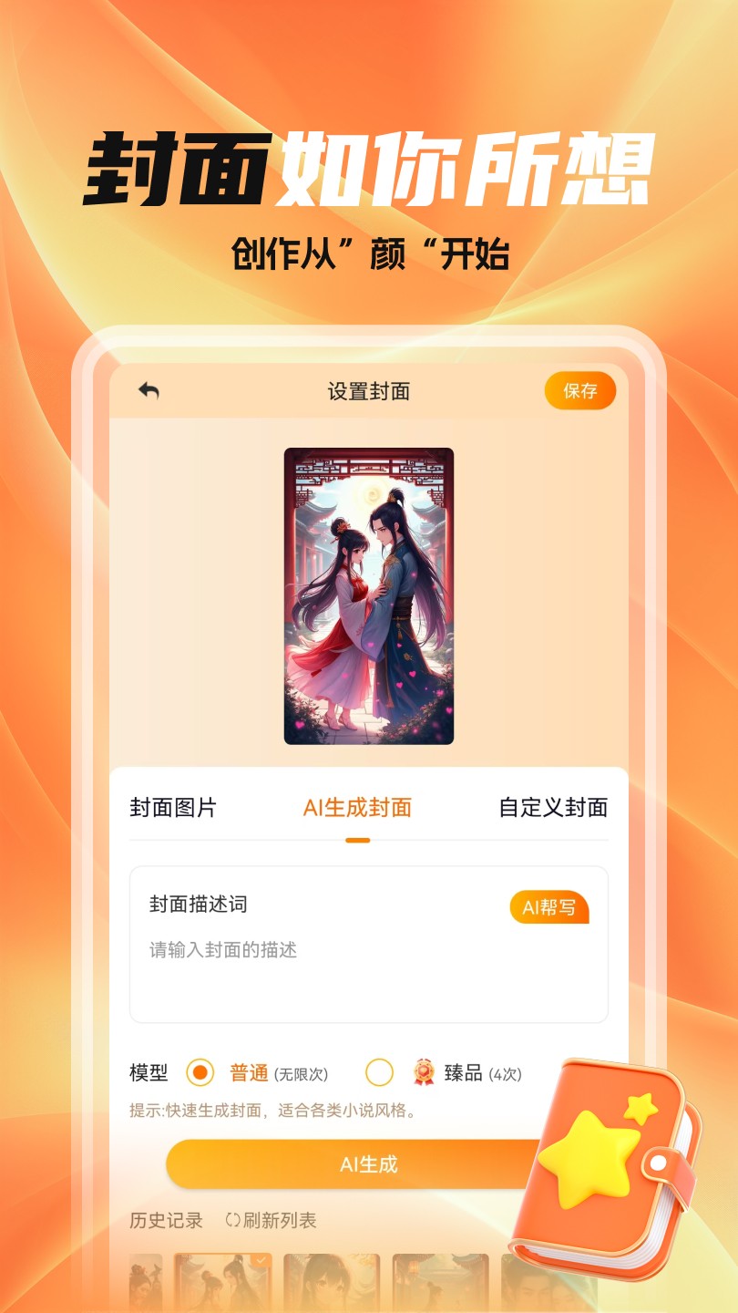 全民作家安卓版操作界面截图