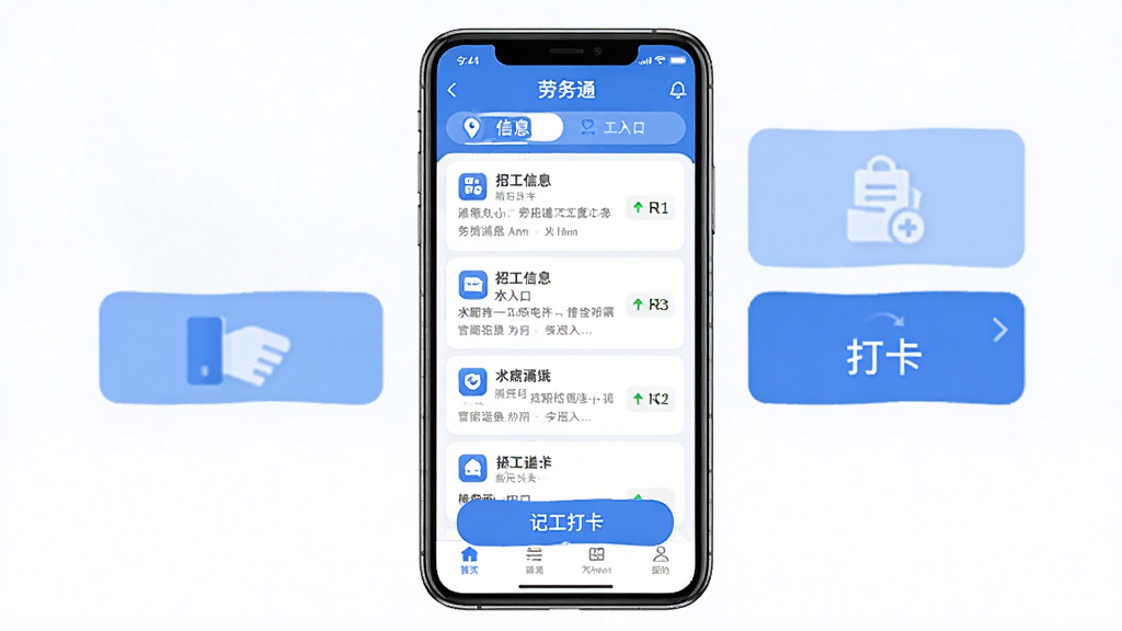 ����ͨAPP������չʾ������������һ�������ֻ�����Ļ��ʾ����ͨӦ����ҳ�������й���Ϣ�б�����ְ��ڡ��ǹ��򿨰�ť��ģ�飬��������ͻ�������־��жԳƣ��Ű����룬���Ϊ�ִ���ƽ��UI��ƣ�ϸ�ڰ�����ɫ��ɫ����Բ�ǿ�Ƭ��ͼ���࣬���ʸ��壬�ɾ��޶���Ԫ��