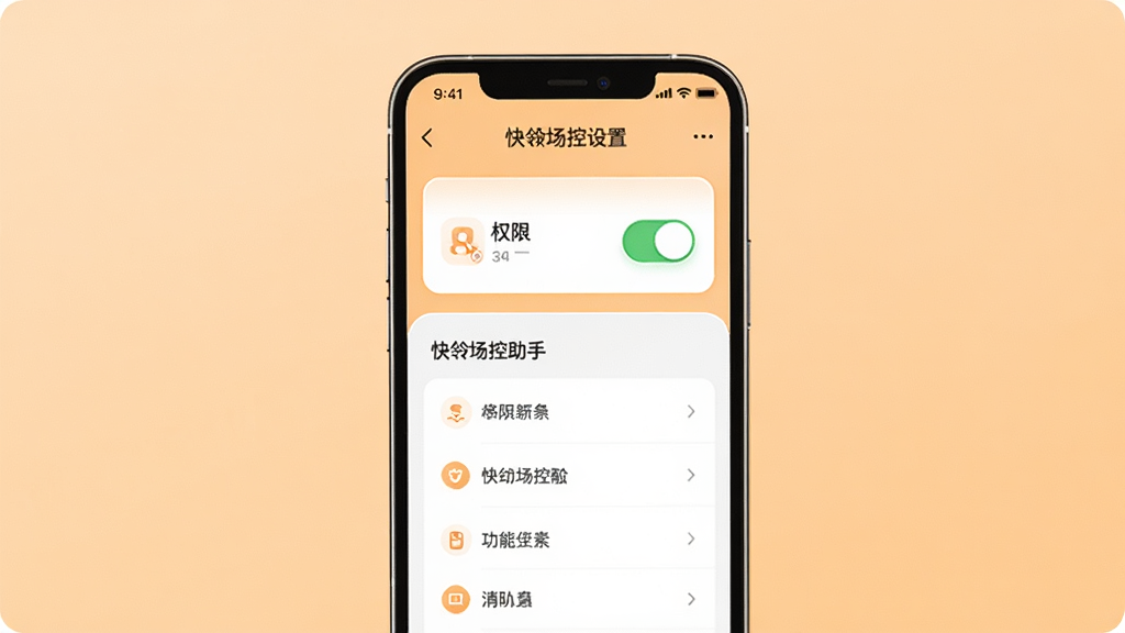 ��겳��������ƶ��˲�������չʾ��������һ���ֻ�������ʾ����ҳ�棬ҳ������Ȩ�޿��غ͹���ѡ�����Ϊǳ��ɫ�������ů���ʣ�ϸ���ϰ���ͼ������ֱ�ǩ�������������ɾ����޶���Ԫ��