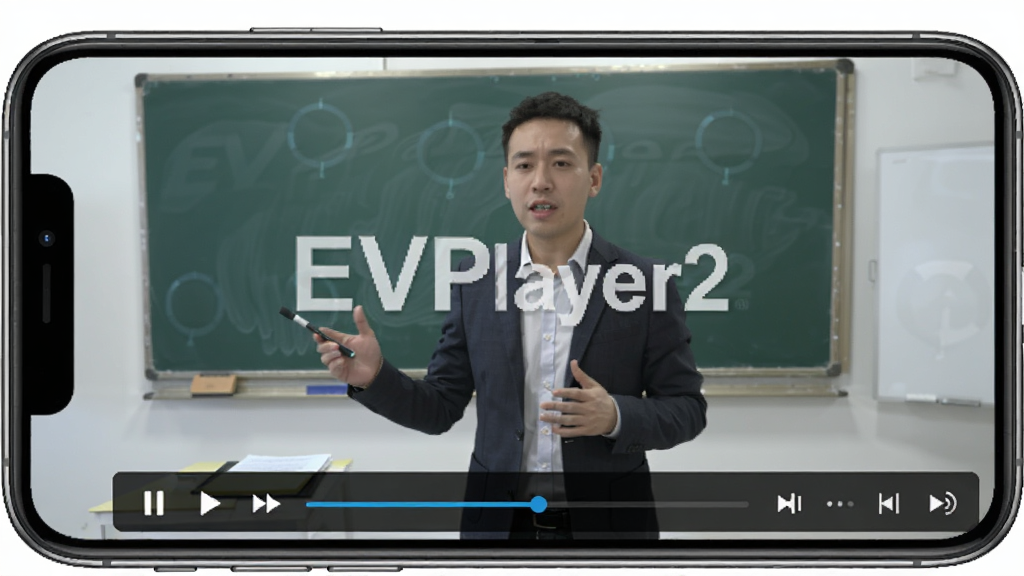 EVPlayer2���ż��ܿγ���Ƶ�Ļ��棬�ֻ���Ļ����ʾ�����Ľ�ʦ�ڿλ�����ײ����ſ������������д���