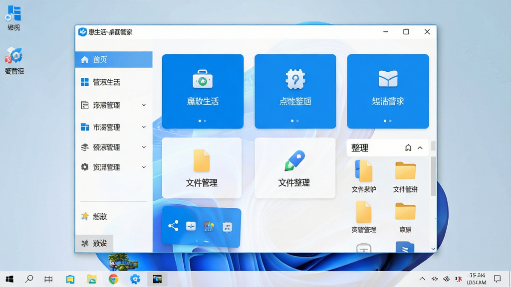 һ�ż��������Windows���������ͼ�����������ǡ�������-����ܼҡ����������棬���Ϊ���ܵ��������Ҳ�Ϊ��Ƭʽ�����ں��ļ��������򣬽�������ˬ�ִ�����ɫ������Ϊ����ϸ��������ͼ�꾫�£����岼�����룬���ʸɾ����޶���Ԫ�أ��ʺ���Ϊ��������վԤ��ͼ