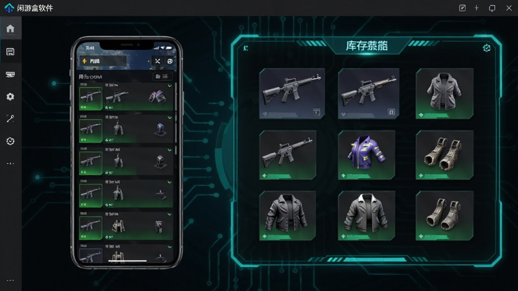 ����չʾ���κ������еĿ����ͼ���ܽ��棬�����һ���ֻ���ʾPUBG��Ϸ����б����Ҳ���һ���Զ����ɵľ������չʾͼ��ͼ�а�������Ƥ������װ���ߵ�Ԫ�ء�������Ƽ���ʮ�㣬��ɫ��������ӫ������ɫ�����������������������࣬�޶���Ԫ�ء�
