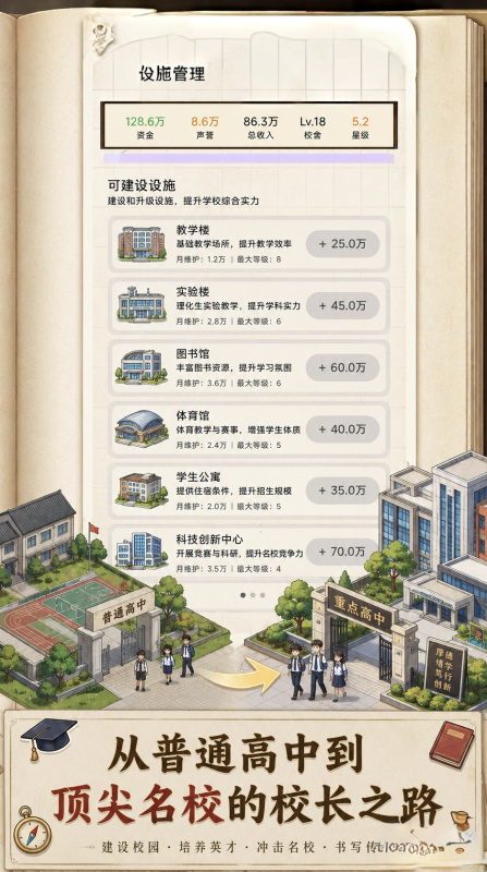 校长我来当2 安卓版 游戏角色界面