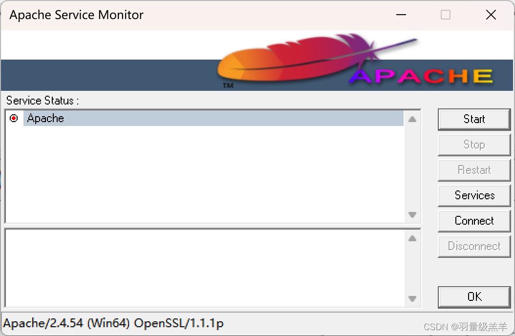 Apache HTTP Server Windows 安装配置界面截图