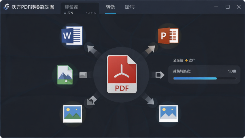 ��������չʾͼ������Ϊ�ַ�PDFת�����ĸ�ʽת����壬��������ΪPDF�ļ�ͼ�����ܻ���Word��Excel��PPT��ͼƬ�ȸ�ʽͼ�꣬�Ű�ʷ���״�����Ϊ��ƽ���Ƽ��磬ϸ�ڰ���ת����ͷ�������Ԫ�أ����������ɾ��޶���Ԫ��