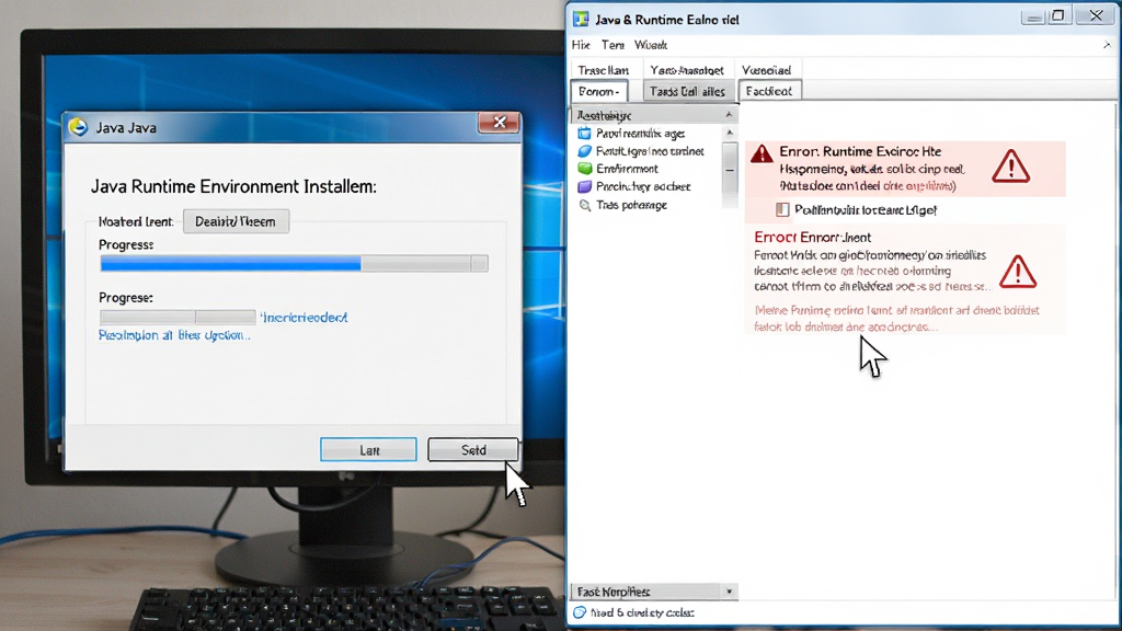 һ��չʾJava Runtime Environment��װ������Ų鳡����ͼƬ�������ǵ�����Ļ����ʾJava��װ�򵼴��ں�������������棬����Ϊ���ҷ������Ű����������Ϊдʵ�Ƽ��磬ϸ�ڰ�����ɫ����������ɫ���ڡ�������ʾͼ�ꡢ���ָ�룬���ʸ��壬�ɾ����޶���Ԫ��