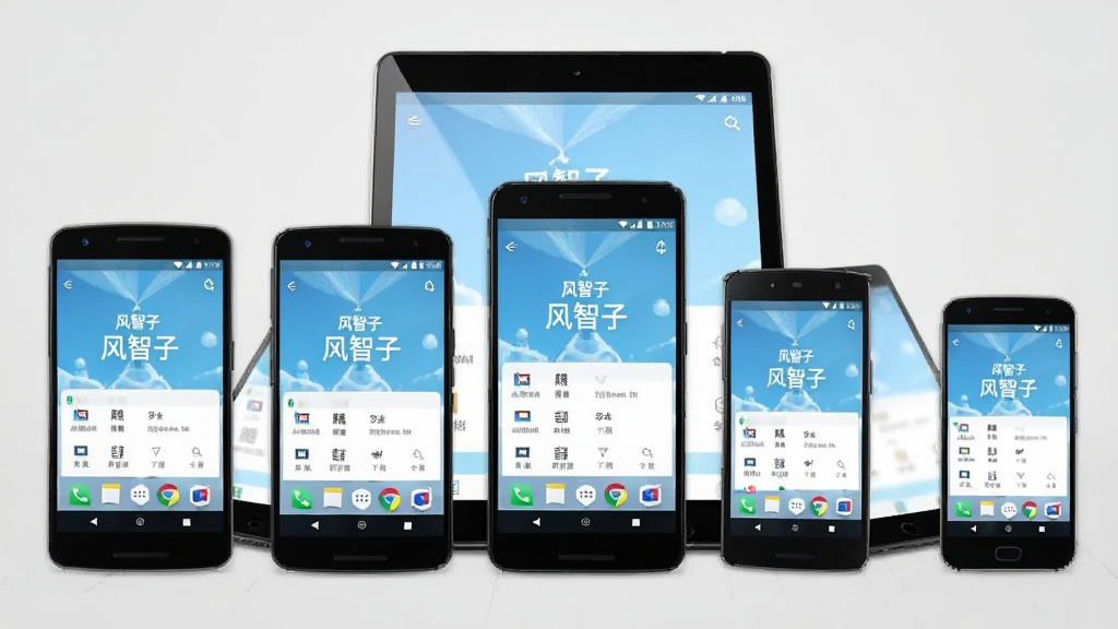 ����Ϊ�ಿ��ͬ�ߴ�İ�׿�ֻ���ƽ�岢��չʾ��ÿ̨�豸��Ļ����ʾ�������ӡ��������档���ֲ��ú������й�ͼ���豸����ڷš��Ű��ϸ��豸��������һ�¡����Ϊ��Ʒչʾ�磬����Ϊǳ��ɫ��ϸ�����豸�߿���������Ļ���������������������ɾ����޶���Ԫ�ء�