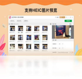金舟苹果HEIC图片转换器 Windows电脑端操作界面截图