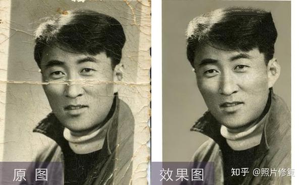 联想照片大师修复前后对比 老照片人脸清晰度提升效果展示