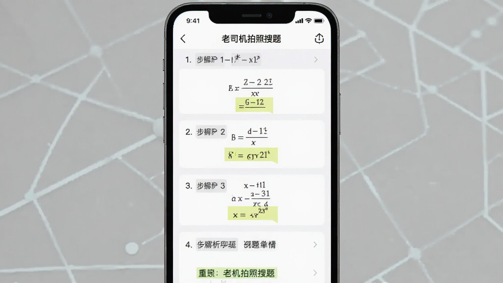 手机界面截图风格,展示