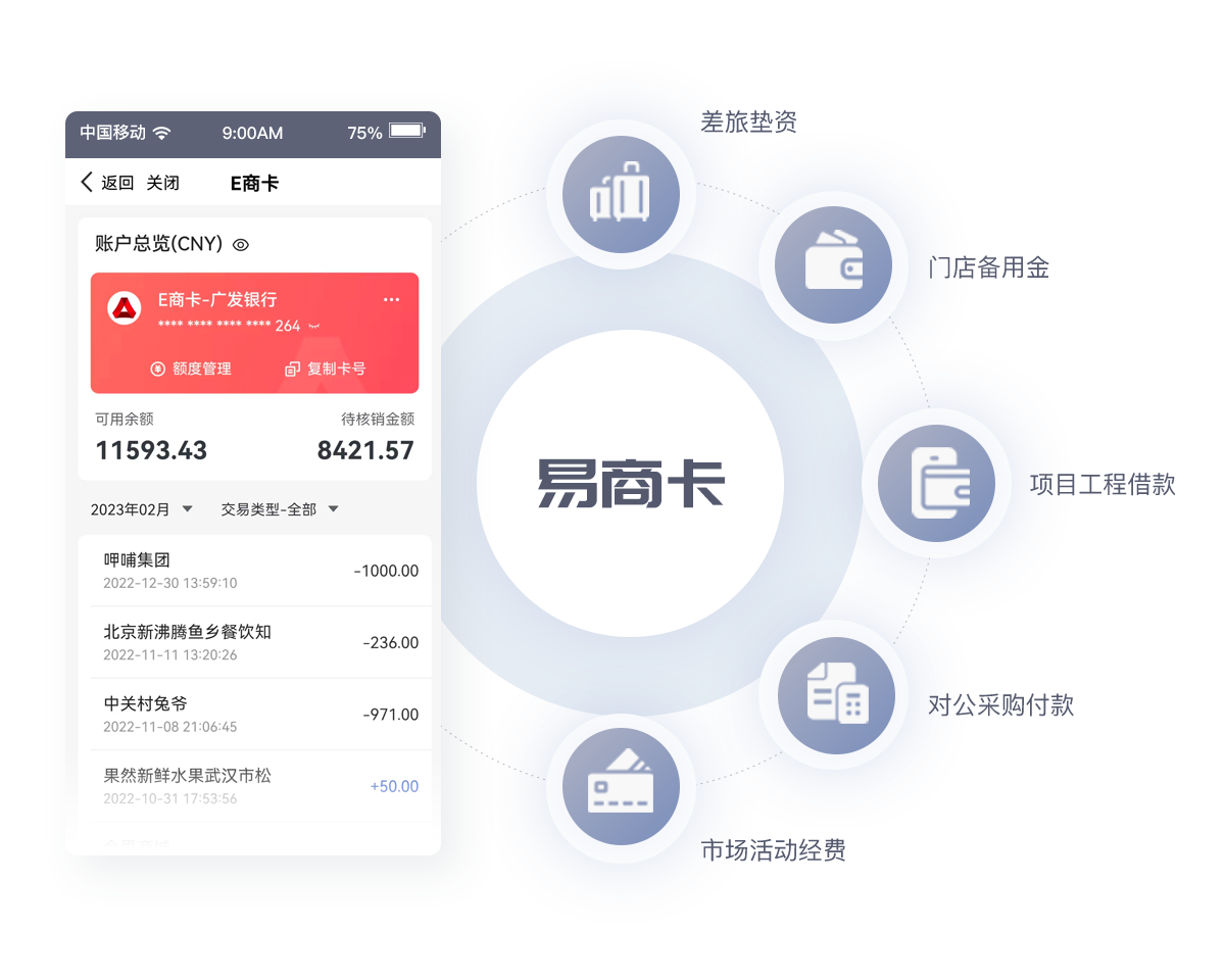 易商卡 安卓版 操作界面截图