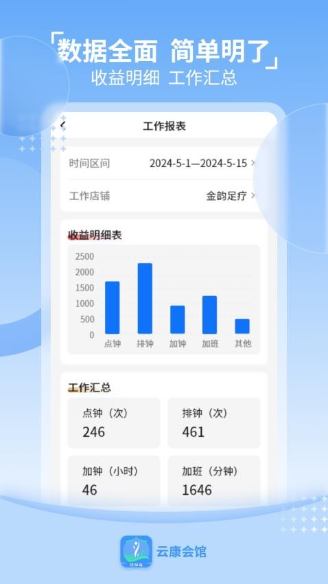 云康会馆技师端 安卓版 界面截图