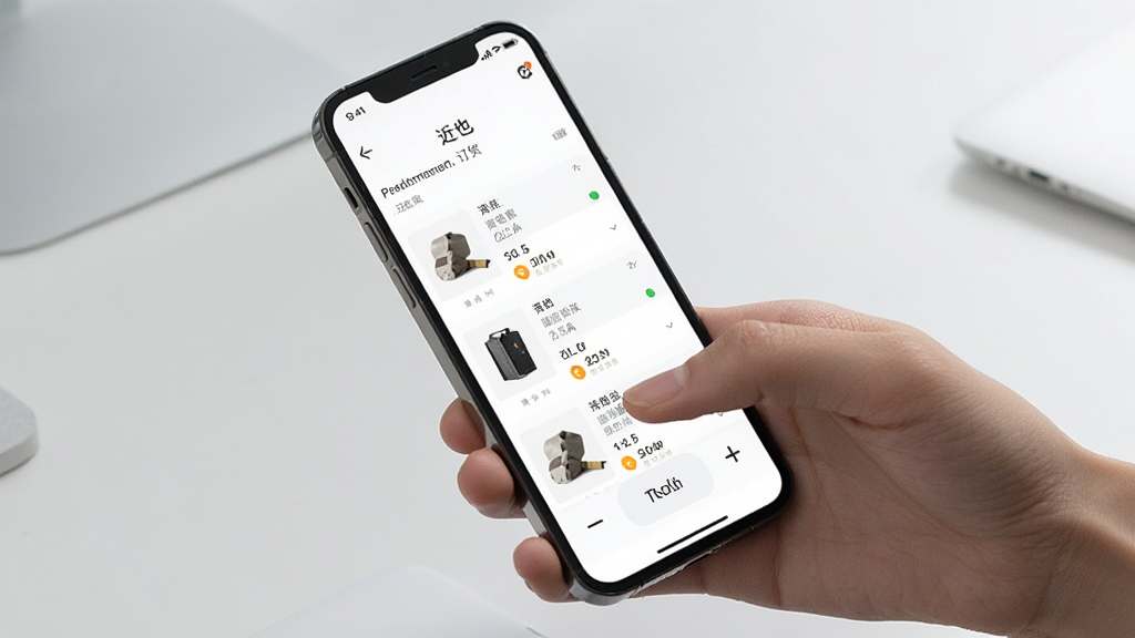 一只手握着手机,手机屏幕显示