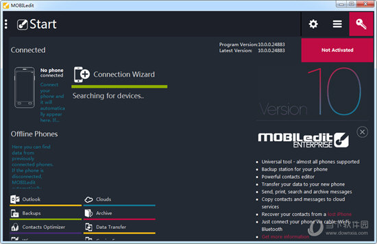 MOBILedit 安卓版 手机连接电脑操作界面