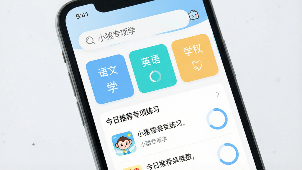 一张干净明亮的手机屏幕界面,屏幕中央显示