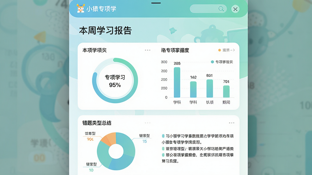 一张数据报告页面截图风格插图,画面主体是