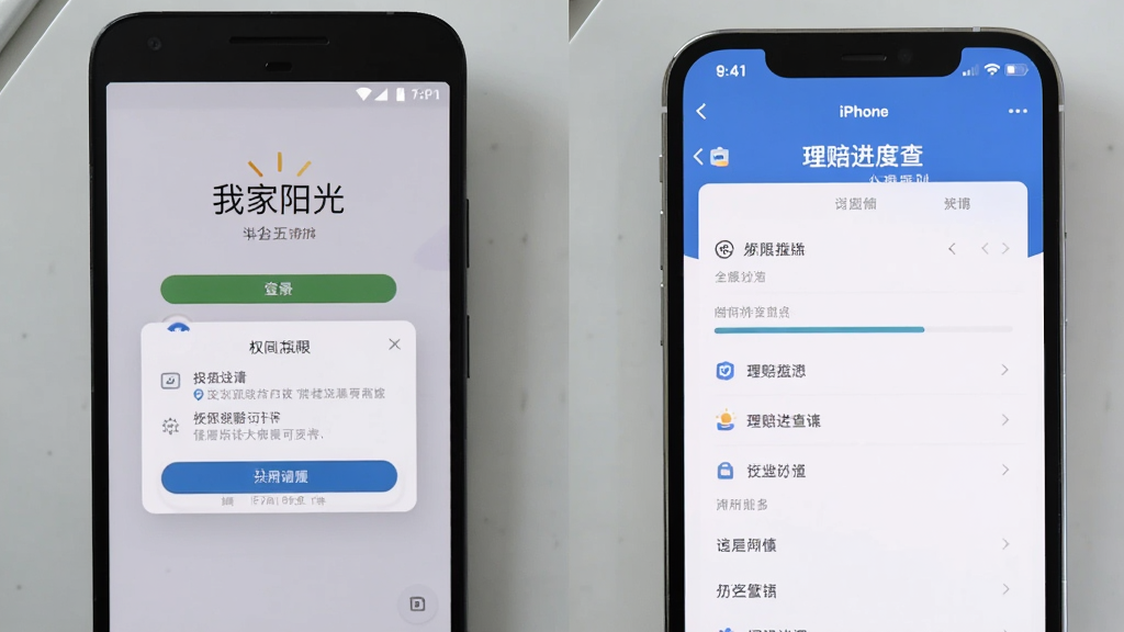 画面左侧展示一部安卓手机,手机屏幕上显示