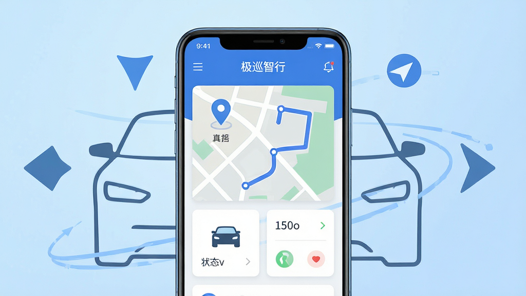 画面中央放置一部安卓手机,手机屏幕上显示