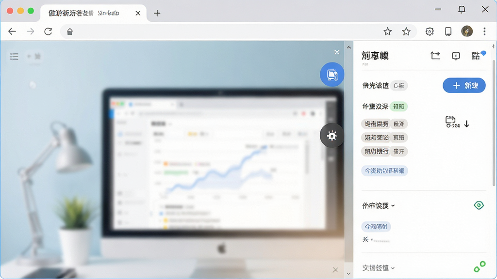 一张展示傲游浏览器侧边栏笔记功能的界面图,画面主体是浏览器右侧展开的笔记面板,布局为右侧竖栏构图,风格为现代办公UI风,细节包括笔记条目、分类标签、新建按钮、同步状态图标,画质高清,画面干净,无多余元素